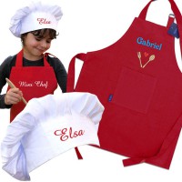DELANTAL Y GORRO DE COSINEROS